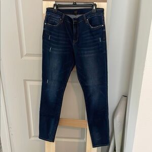 Kut from the Kloth Blue Toothpick Skinny Jeans with Stretch